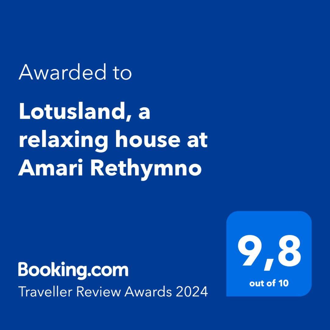 Lotusland, A Relaxing House At Amari Rethymno Villa Agia Fotini  Exterior photo